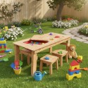 Drewniany stolik do zabawy dla dzieci