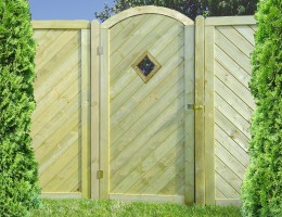 Furtka Zeus z Łukiem 195/180x100 rama 44x88mm