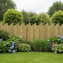 Płot drewniany z desek - Forteca