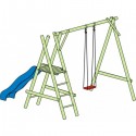 Huśtawka Mikołaj H-220cm x D-300cm (bez zjeżdżalni)