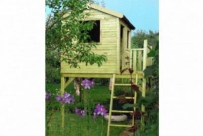 Drewniane domki dla dzieci i altanki ogrodowe – ogród przyjazny dzieciom 
